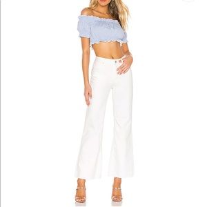 NWT FP flare jeans- White